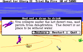 Perhaps the 'make a trail with water' approach was not a good approach.